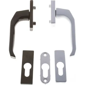 Příslušenství k oknu WINKHAUS K-S Balkónová klika bílá/hnědá oboustr.