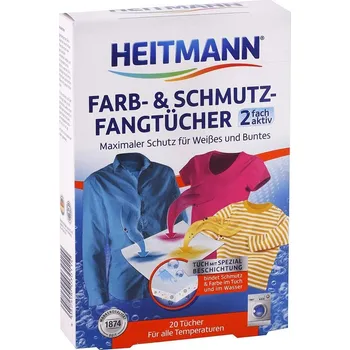 Papírový ubrousek Heitmann ubrousky do praní pohlcující barvu a nečistotu 20ks