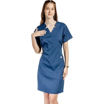 Zdravotnický oděv Doctor in uniforma - Dámské zdravotnické šaty - modré