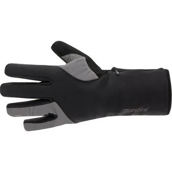 Cyklistické rukavice Rukavice SANTINI Fjord Black - M/L