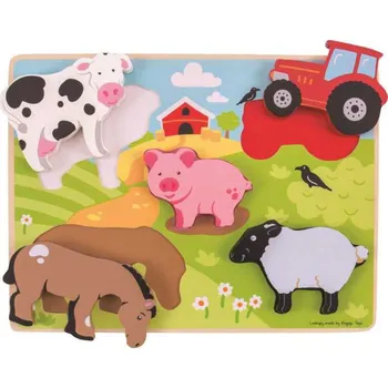 Bigjigs Toys Vkládačka farma