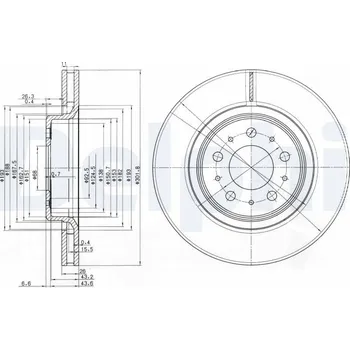 Brzdový kotouč Brzdový kotouč DELPHI BG3418