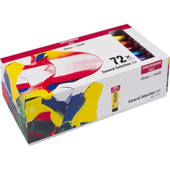 Vodová barva Sada akrylových barev Amsterdam Standard General Selection 72 x 20 ml