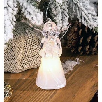 Vánoce LED dekorace MAGICHOME, Anděl, závěsná, 6x4,5x10 cm, teplá bílá