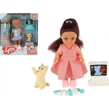 Panenka Teddies Panenka veterinářka s doplňky 11cm