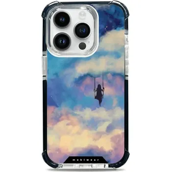Pouzdro na mobilní telefon Odolný obal Mobiwear MagSafe Elite Bumper - Apple iPhone 14 Pro - D021D Dívka na houpačce v oblacích (Odolný kryt, pouzdro, obal Mobiwear Elite Bumper na mobil Apple iPhone 14 Pro - D021D Dívka na houpačce v oblacích, materiál Plast + TPU silikon + kov -)