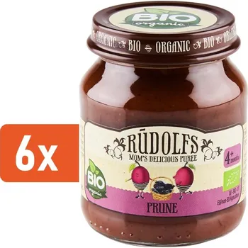 Kojenecká výživa Rudolfs BIO Příkrm sušená švestka 6x120g