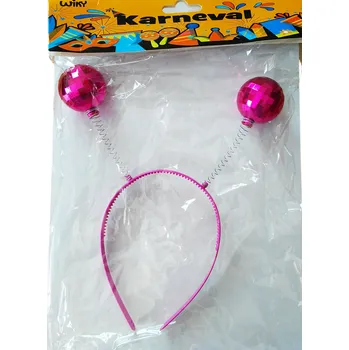 Wiky Čelenka s tykadly růžová