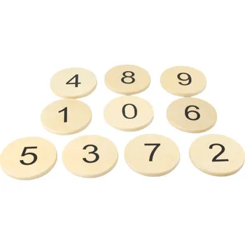Dřevěná hračka Montessori nášlapné kameny - čísla