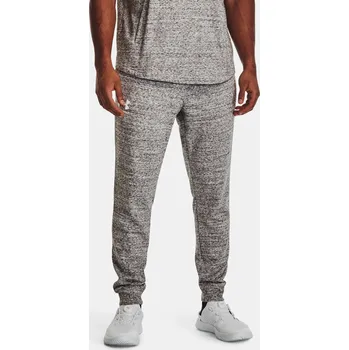 Pánské tepláky Under Armour UA Rival Terry Jogger-WHT - bílo-šedá Velikost: L