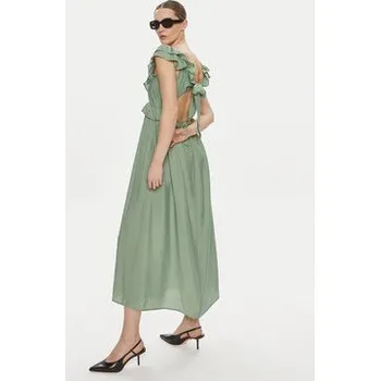 Dámské šaty Vero Moda Letní šaty Josie 10303761 Zelená Regular Fit XS