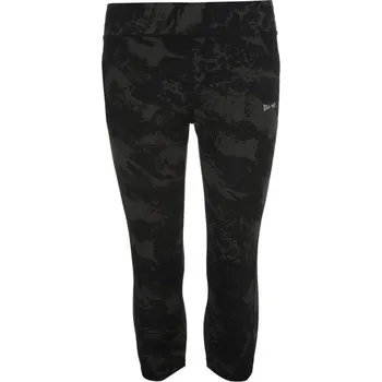 USA Pro Three Quarter Leggings - Charcoal Waves Černá L