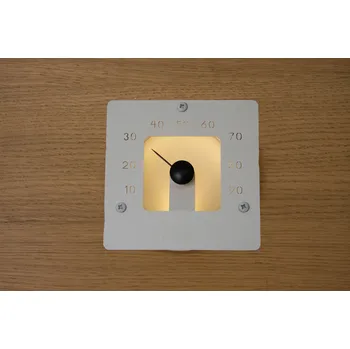 Cariitti vlhkoměr do sauny SQ - čtverec, bílý 120x120 mm