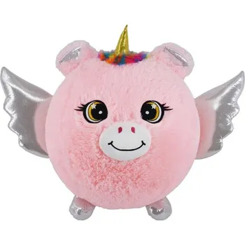 plyšák Nafukovací plyšový kamarád - Jednorožec růžový 23cm