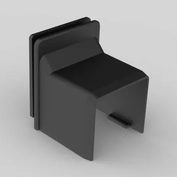 Stavebniny 8629_FB Kryt průchodkový LHD 20X20, černý, KOPOS