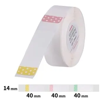 Kotouček do pokladny a tiskárny štítků Niimbot štítky T 14x40mm 160ks Tečky pro D11, D11-M, D110, D110-H