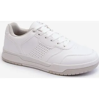 Pánská běžecká obuv pánské tenisky z ekokože Radikalle Barva: Bílá, Velikost: 42