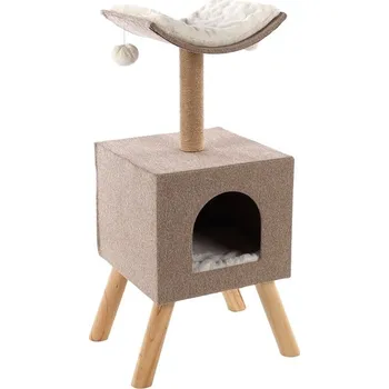 Flamingo Scandi škrabadlo s odpočívadlem pro kočky 82 cm + Doprava zdarma