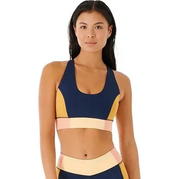 Podprsenka Rip curl dámská sportovní podprsenka Mirage Aloe Crop Navy | Modrá | Velikost L