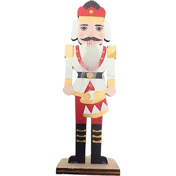 Vánoce Dekorace, dřevěná, LOUSKÁČEK, 5 x 3,5 x 15,5 cm, 1 kus