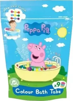 bomba do koupele Peppa Pig barvicí tablety do koupele 9x 16 g mix motivů