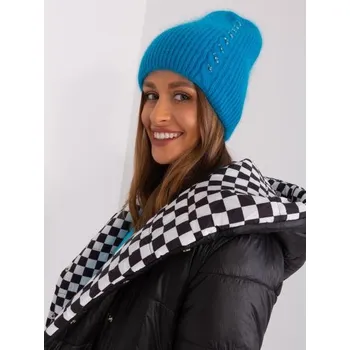 Čepice Dámská čepice s nášivkou DAMA světle modrá