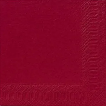 Jednorázové nádobí Ubrousek 33 x 33 cm 2vrstvý bordó, 125 ks 100021456