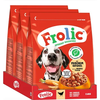 Krmivo pro psa Frolic Drůbeží - 3x2,6kg