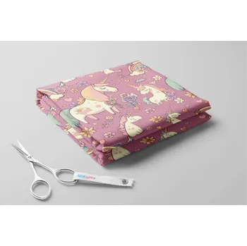 Softshell jarní 20/9, Zamilovaní jednorožci 1 Barva: Starorůžová