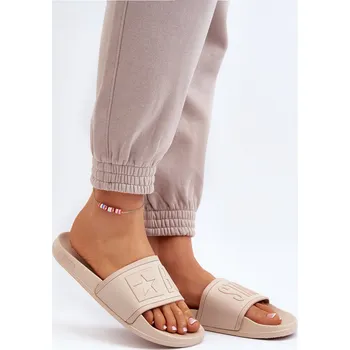 Dámské pantofle Dámské Pěnové Šlapky Big Star MM274718 Barva: Béžová, Velikost: 37