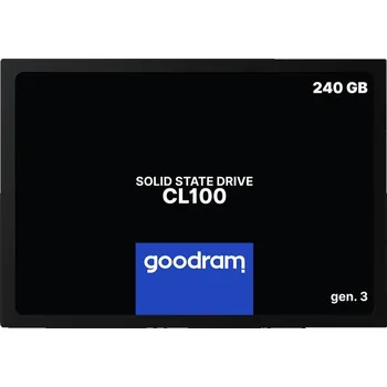 Interní pevný disk GOODRAM SSD CL100 Gen.3 240GB, SATA III, 2.5", (R:520/W:400MB/s)