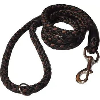 Vodítko pro psa Palkar vodítko pro psy 150 cm x 14 mm černo-hnědá
