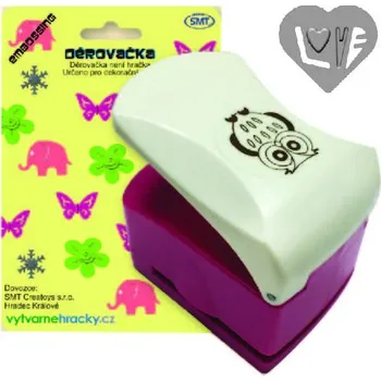 Děrovačka Creatoys Děrovačka s embosing efektem - srdce s LOVE 2