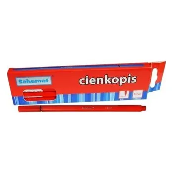 Set školních potřeb Cienkopis 0,4mm czerwony (10szt)