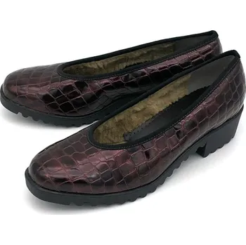 Dámské lodičky Dámské kožené lodičky 45085 ARA KOM vínové Barva: brombere, Velikost: 39