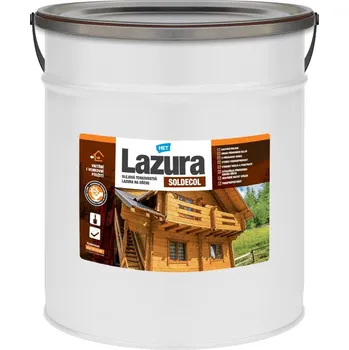 lazura HET SOLDECOL Lazura syntetická olejová tenkovrstvá lazura na dřevo 10 l Ořech 30