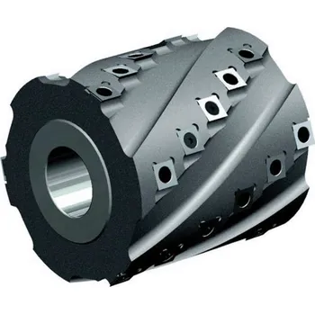 Frézka Hoblovací válec spirálový s VBD 125x130x40, 3z, ALU 6 spirál, hrubovací - SCHÉMA I