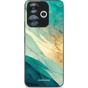 Pouzdro na mobilní telefon Lesklý kryt Mobiwear Glossy - Xiaomi Redmi 13 - G024G - Zlatavý a zelenkavý mramor (Prémiové lesklé pouzdro, obal, kryt Mobiwear Glossy na mobil Xiaomi Redmi 13 - G024G - Zlatavý a zelenkavý mramor, materiál Plast + TPU silikon - krytí po všech stranách,)