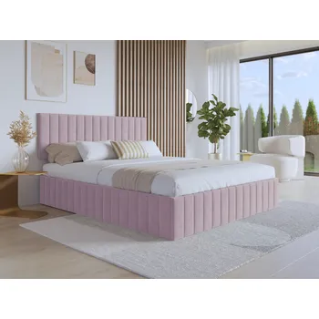 Postel Eka Čalouněná postel PARIS - Kronos 140x200 cm Barva látky: Kronos 27