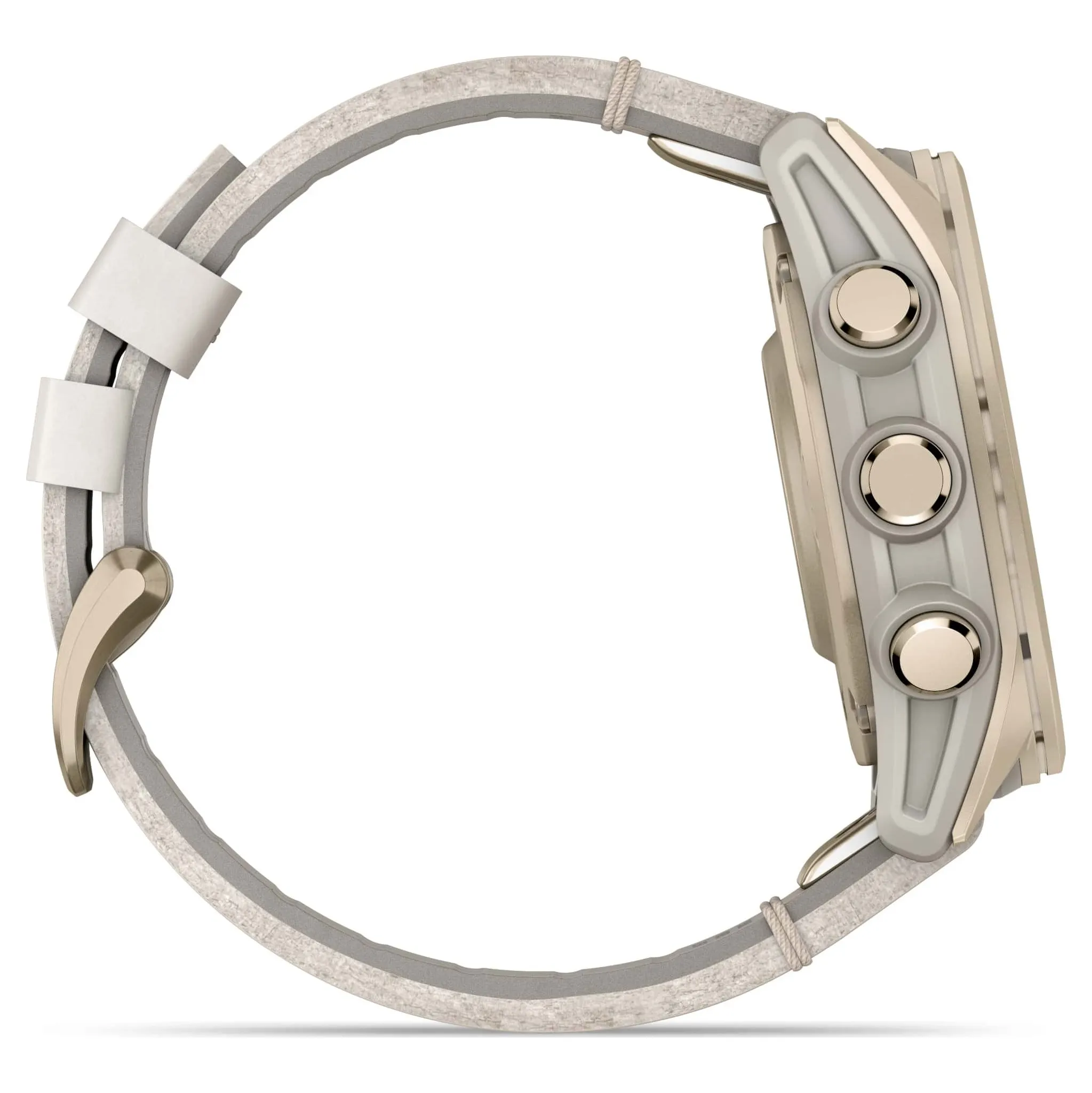Fotografie 6 - Chytré hodinky Garmin fēnix 8 43 mm AMOLED Sapphire Soft Gold Limestone Leather Band