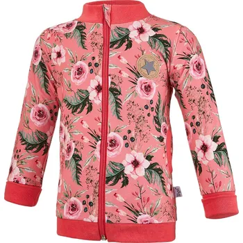 Little Angel mikina podšitá Outlast® - květy/starorůžová Velikost: 122