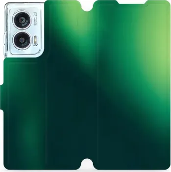 Pouzdro na mobilní telefon Flipové pouzdro Mobiwear - Motorola Edge 50 Fusion - VP61S Zelený odstín (Knížkové flip pouzdro, obal, kryt na mobil Motorola Edge 50 Fusion - VP61S Zelený odstín, materiál Umělá kůže + TPU - ochrana 360°, stojánek, silikonová vanička, magnetické zavírání