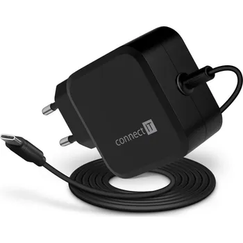 Pouzdro na mobilní telefon CONNECT IT C-Power Mini univerzální notebookový adaptér USB-C, PD 67 W, černá