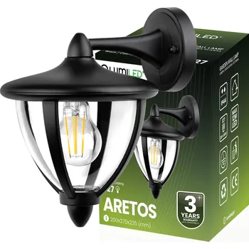 Dekorativní svítidlo Zahradní lampa E27 LED Lantern ARETOS LUMILED