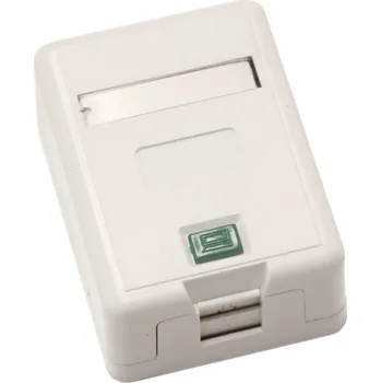 Síťový kabel Zásuvka neosazená 1x RJ45 na omítku