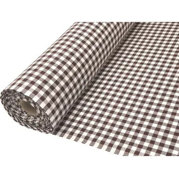 Mirtex Plátno KANAFAS 140/K19 Hnědá kostka 10mm šíře 150cm Velkoobchod Ceník: VELKOOBCHOD: po celých rolích, bez odvíjení