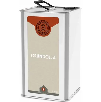 Olej na dřevo Základní lněný olej na dřevo - Grundolja 5 l