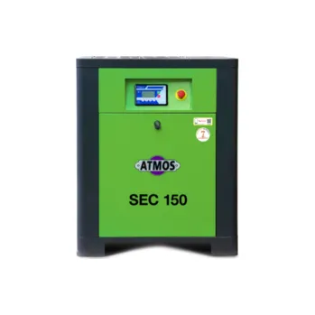 Šroubový kompresor Atmos SEC 150, Tlaková verze - max. tlak 8 Bar (2200 l/min), Tlaková nádoba bez nádoby, Sušička vzduchu - kondenzační bez sušičky