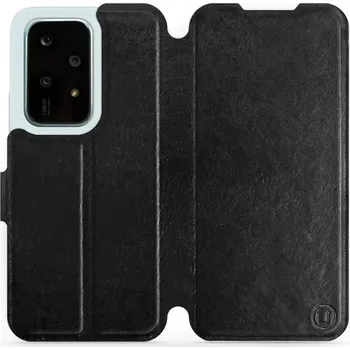 Pouzdro na mobilní telefon Flipové pouzdro Mobiwear - Honor 200 Lite - Černé a šedé (Knížkové flip pouzdro, obal, kryt na mobil Honor 200 Lite - Černé a šedé, materiál Umělá kůže + TPU - ochrana 360°, stojánek, silikonová vanička, magnetické zavírání)