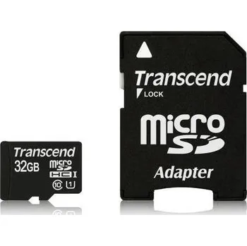 Paměťová karta Paměťová karta Transcend MicroSDHC Premium 32GB UHS-I U1 (45MB/s) + adapter